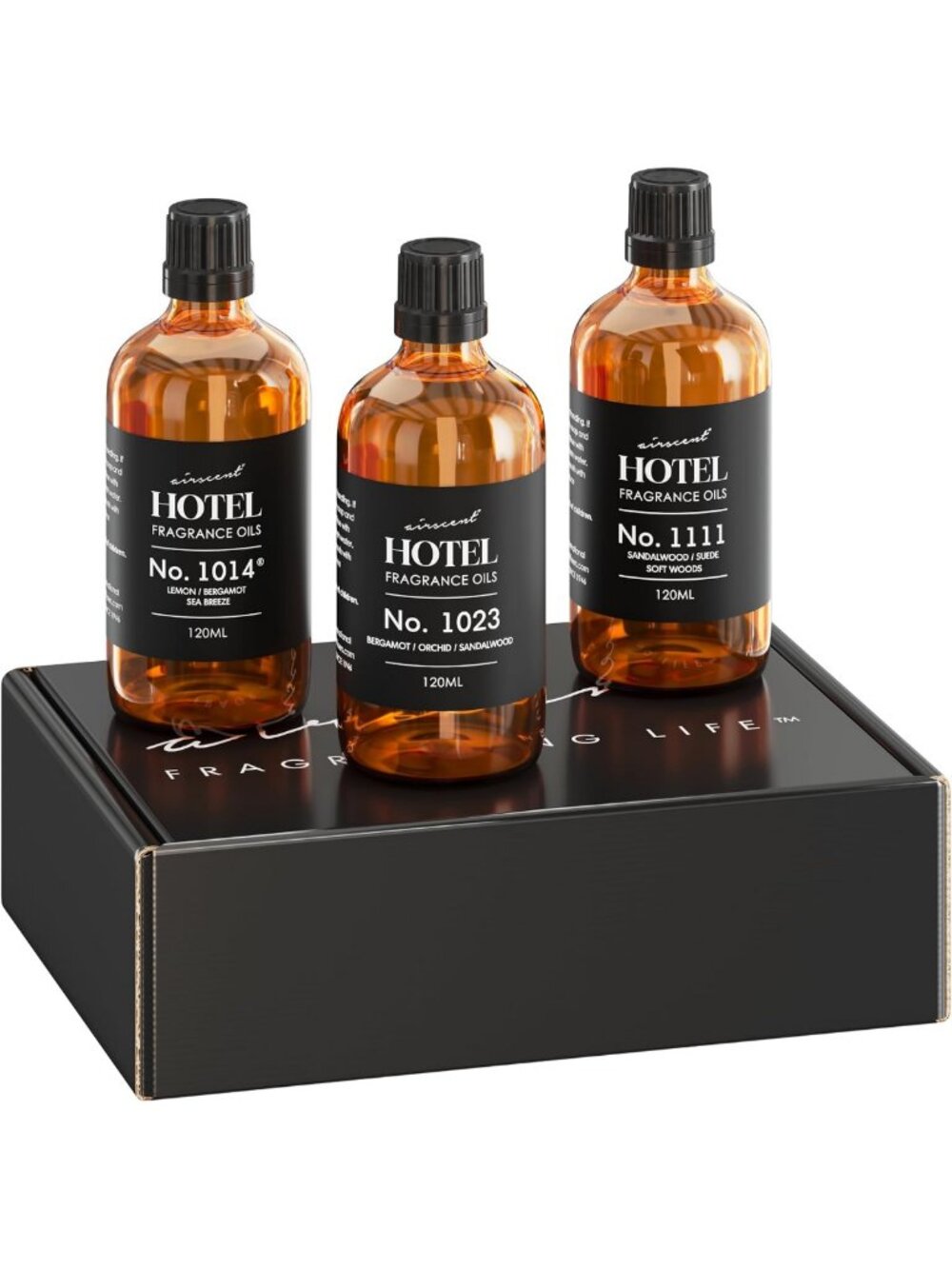 Luxury Hotel Diffuser Oil Gift Set - 3 Pack, 120 mL - Aromatherapy Home